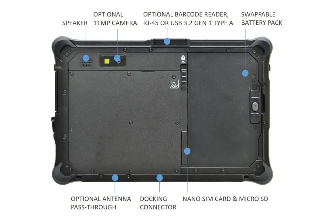 TABLET R8AA1 CI5-1230U 8"/8/128GB R8H1P1DEBBLX DURABOOK - Image 3