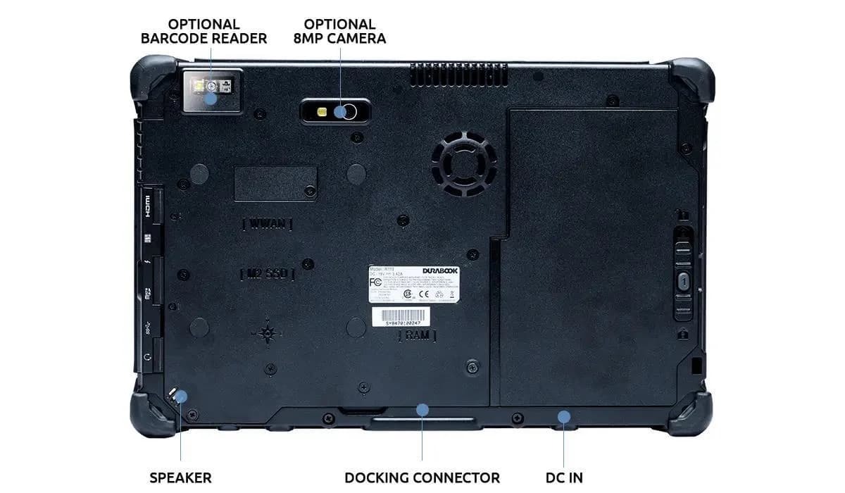 TABLET R11AH7 CI5-1235U 11"/8/256GB R1G1P2DEBAEX DURABOOK - Image 3