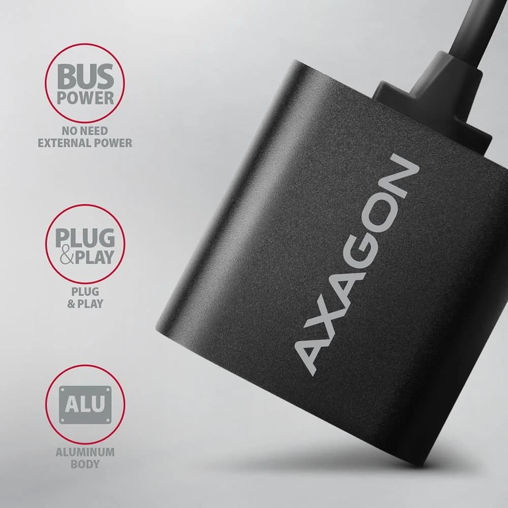 SOUND CARD USB2.0 48KHZ/16BIT/0.15M ADA-12 AXAGON - Image 4