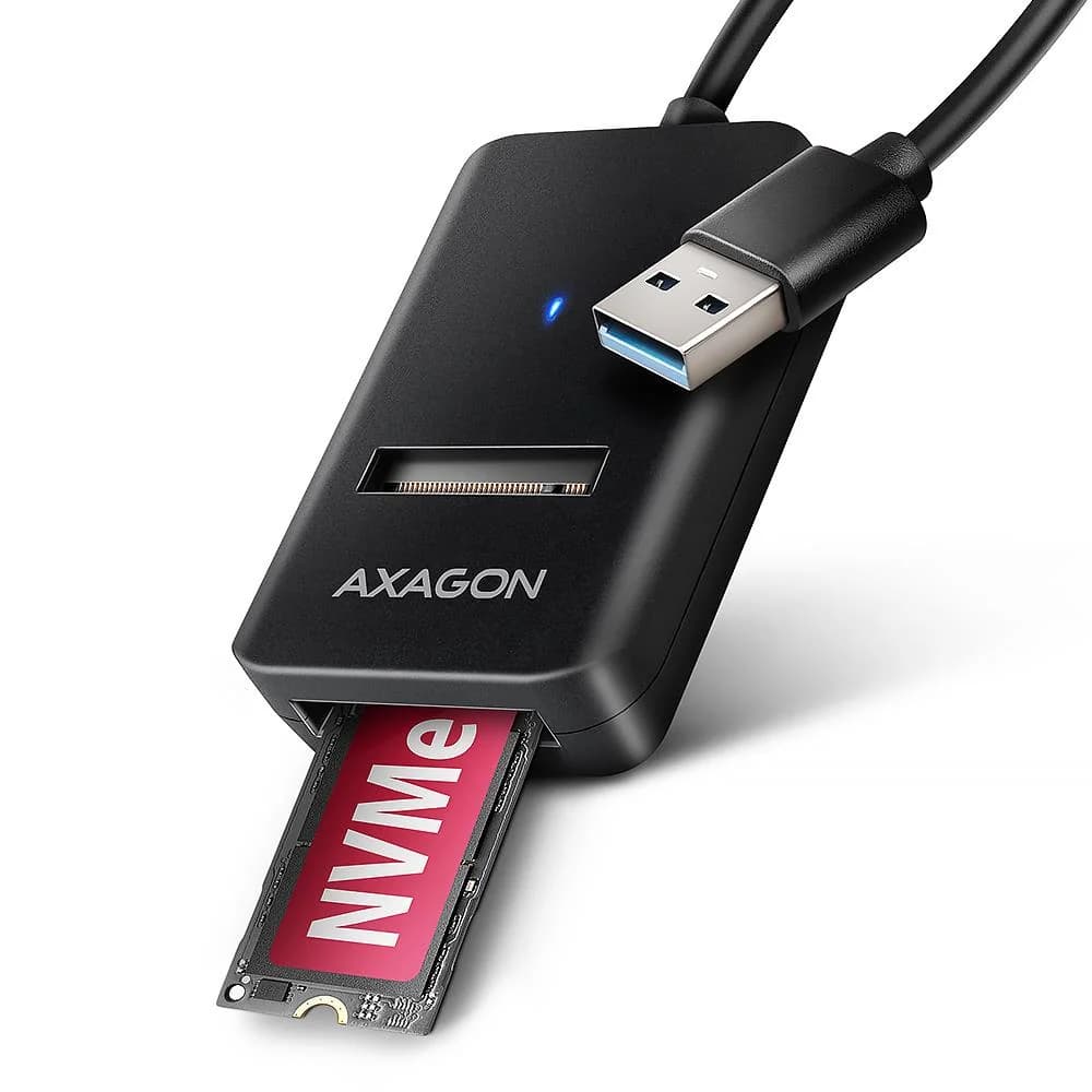 SSD ACC ADAPTER USB3.2/M.2/10GBPS 0.1M ADM2-AM AXAGON - Image 1