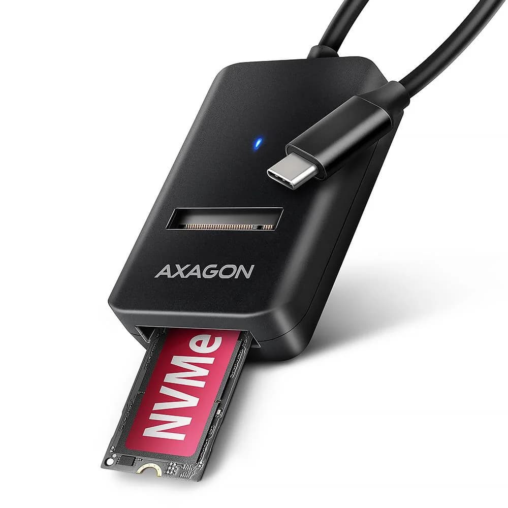 SSD ACC ADAPTER USB-C/M.2/10GBPS 0.1M ADM2-CM AXAGON - Image 1