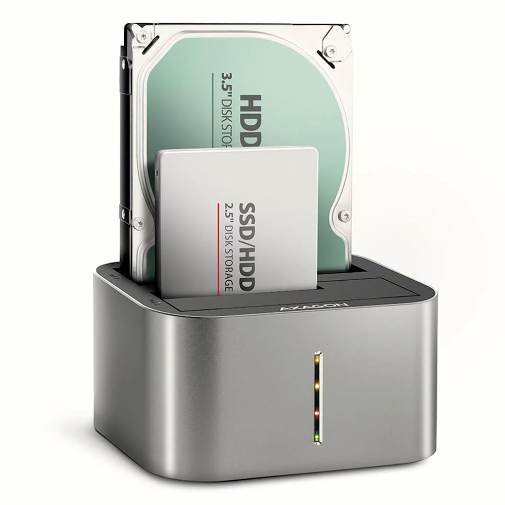 SSD ACC DOCK STATION USB-C/2.5"/3.5" SATA ADSA-DC AXAGON - Image 1