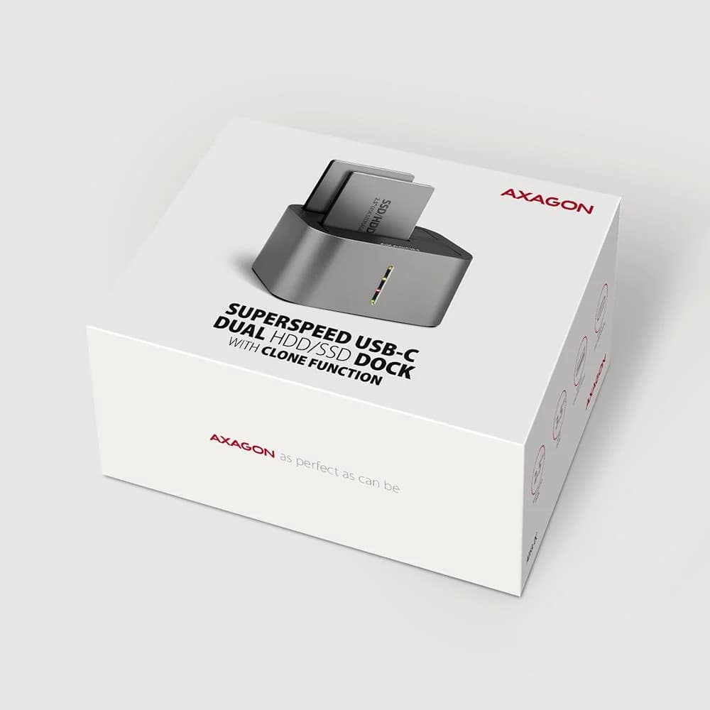 SSD ACC DOCK STATION USB-C/2.5"/3.5" SATA ADSA-DC AXAGON - Image 2