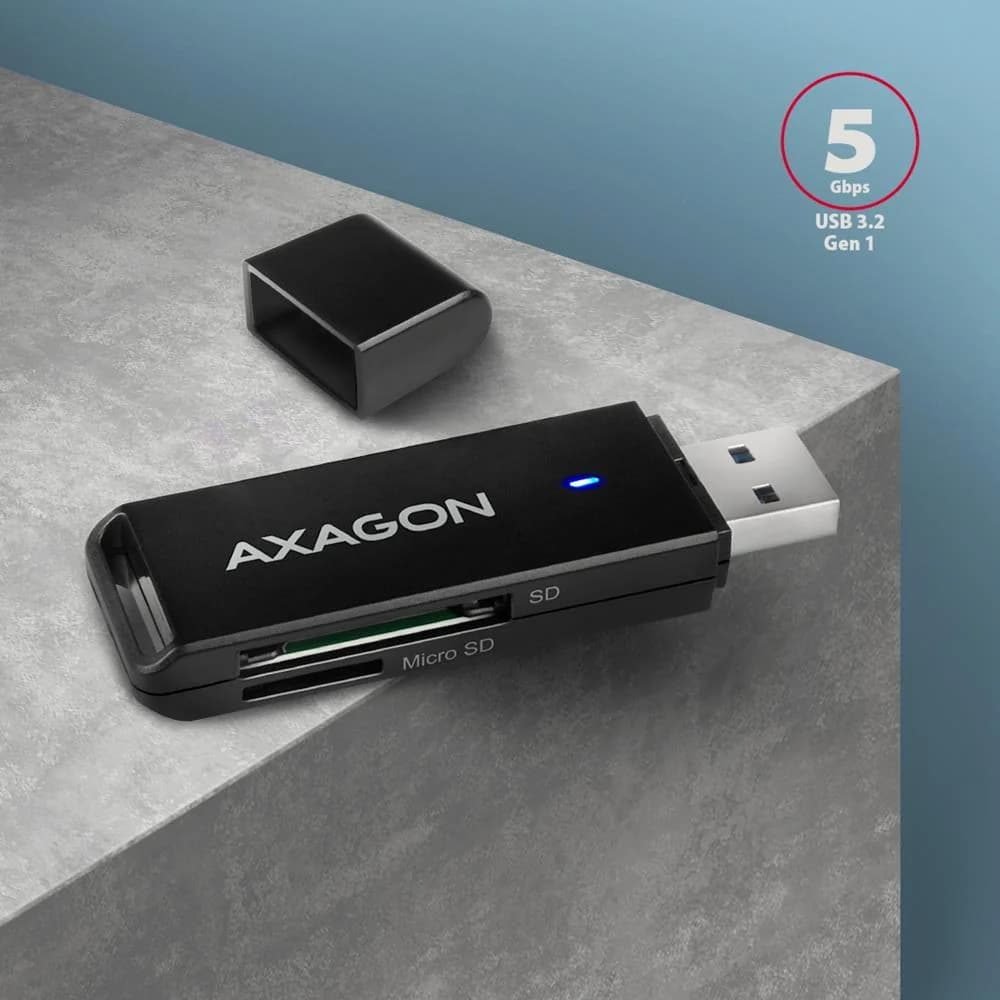 MEMORY READER USB3.2/SD/MICROSD CRE-S2N AXAGON - Image 3