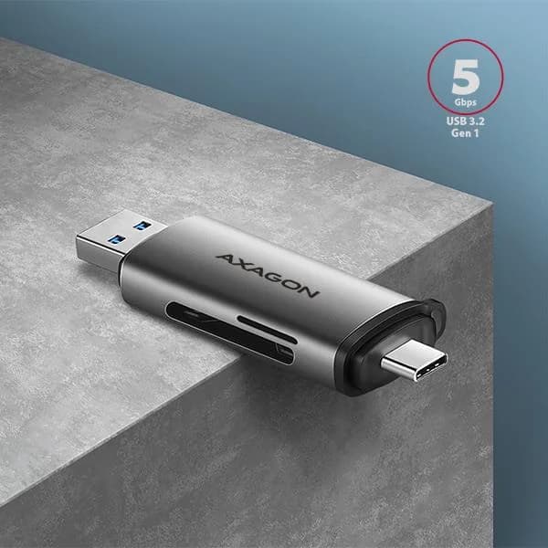 MEMORY READER USB-C+USB3.2 2SL/SD/MICROSD CRE-SAC AXAGON - Image 3