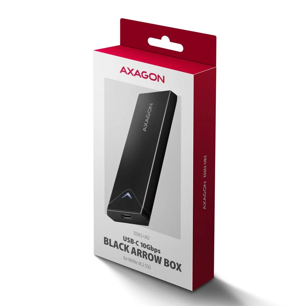 SSD ACC ENCLOSURE M.2 NVME/USB-C EEM2-UB2 AXAGON - Image 3