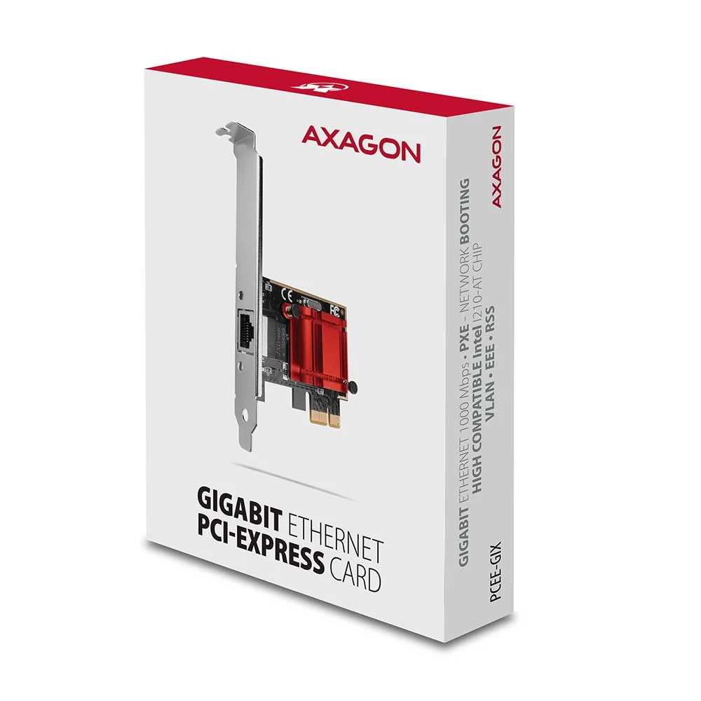 NET CARD PCIE 1GBE 1PORT/SP&LP PCEE-GIX AXAGON - Image 3