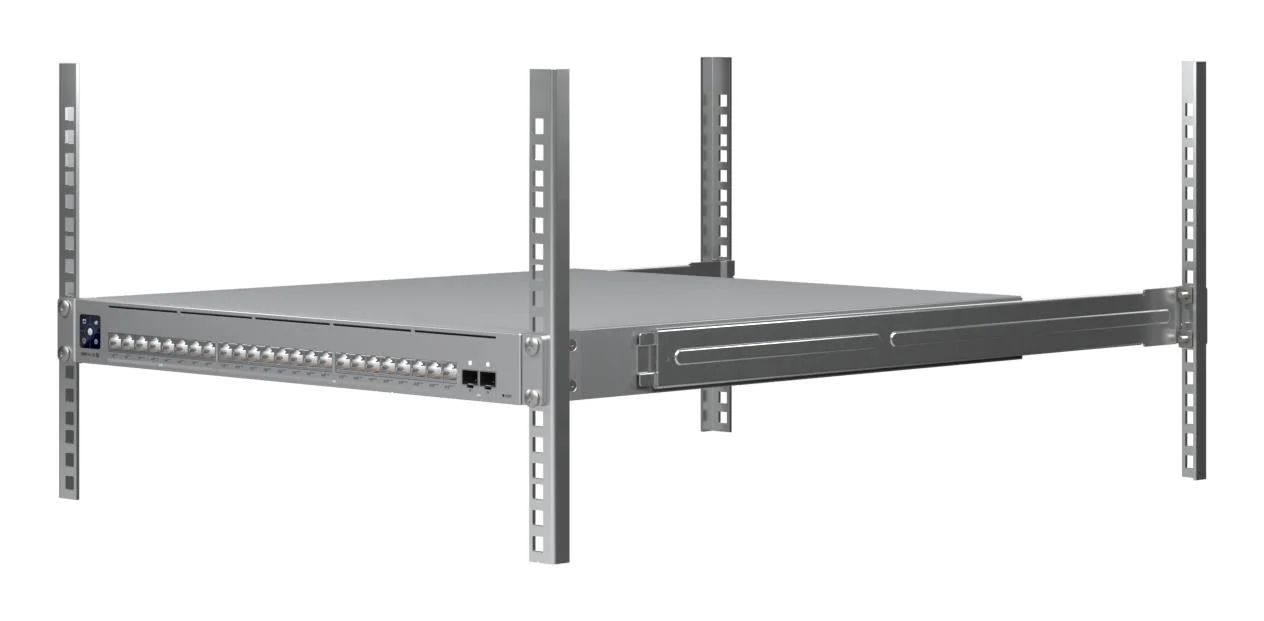 Switch UBIQUITI Pro XG 24 PoE Switch type Managed Switch layer L2/L3 Rack mounting Yes Stackable Yes Form factor 1U 24xRJ-45 ports RJ-45 Ports Type 10G Ethernet (100/1000/10000) 8x2.5G Ethernet (copper) ports quantity 16x10G Ethernet (copper) ports quantity 2xSFP28 ports quantity 10G support Yes Power over Ethernet (PoE) Yes 24xPower over Ethernet 4PPoE (PoE++) ports quantity Total Power over Ethernet (PoE) budget 720 W USW-PRO-XG-24-POE - Image 8