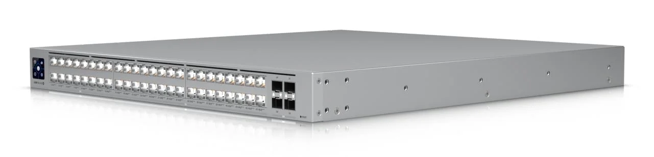 Switch UBIQUITI Ubiquiti UniFi Pro XG 48 PoE Switch type Managed Switch layer L3 Rack mounting Yes Stackable Yes Form factor 1U 48xRJ-45 ports RJ-45 Ports Type 10G Ethernet (100/1000/10000) 16x2.5G Ethernet (copper) ports quantity 32x10G Ethernet (copper) ports quantity 4xSFP28 ports quantity 10G support Yes Power over Ethernet (PoE) Yes Total Power over Ethernet (PoE) budget 1080 W USW-PRO-XG-48-POE - Image 7