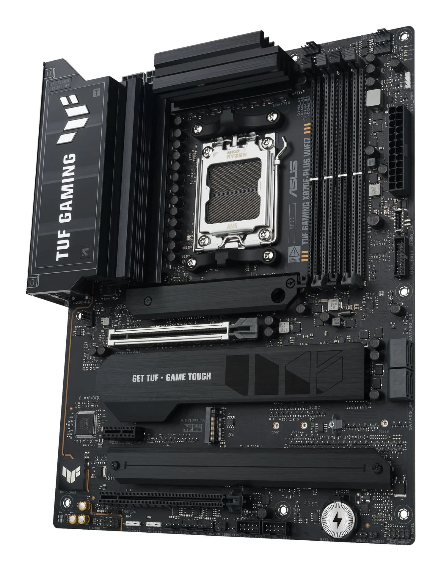 Mainboard|ASUS|AMD X870E|SAM5|ATX|Memory DDR5|Memory slots 4|1xPCI-Express 3.0 1x|1xPCI-Express 4.0 16x|1xPCI-Express 5.0 16x|4xM.2|1xHDMI|4xUSB 2.0|7xUSB 3.2|2xUSB-C|1xRJ45|3xAudio port|TUFGAMX870E-PLUSWIFI7 - Image 5