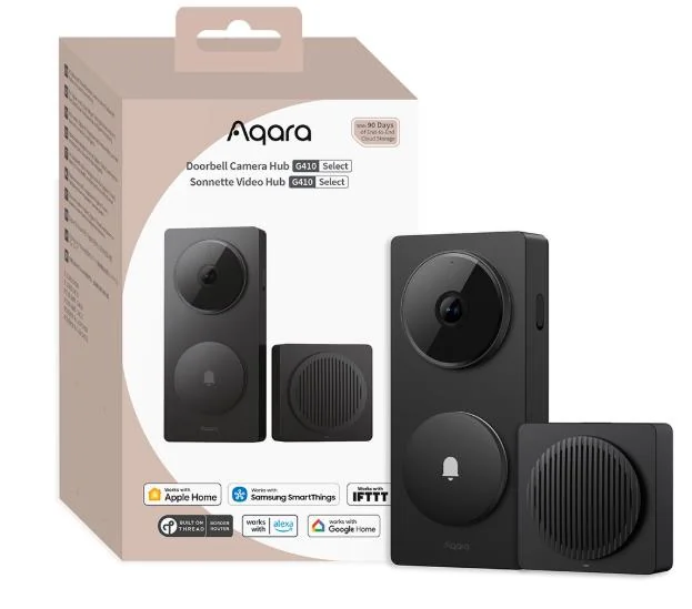 SMART HOME G410 DOORBELL CAM/HUB BLACK CH-C09D-B AQARA - Image 1