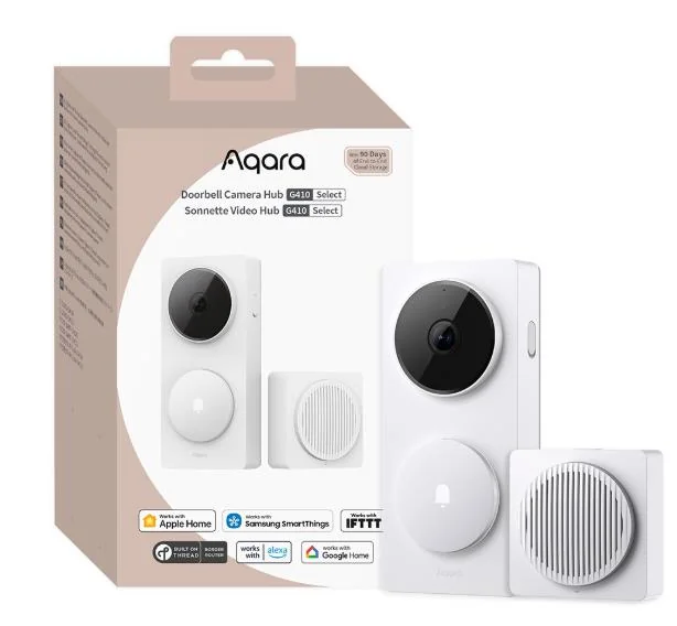 SMART HOME G410 DOORBELL CAM/HUB WHITE CH-C09D-W AQARA - Image 2