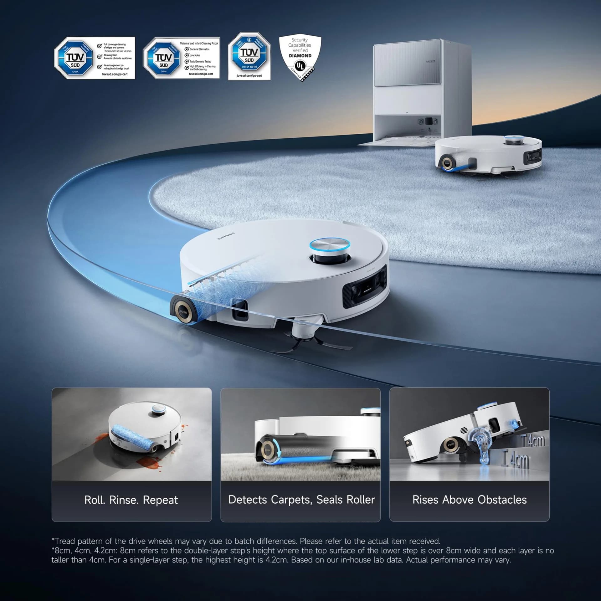 VACUUM CLEANER ROBOT AQUA10 UL/ROLLER COM RLH71DE-1-WH DREAME - Image 45
