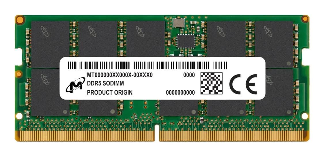 Server Memory Module|MICRON|DDR5|16GB|ECC|5600 MHz|CL 46|1.1 V|MTC10C1084S1TC56BR - Image 1
