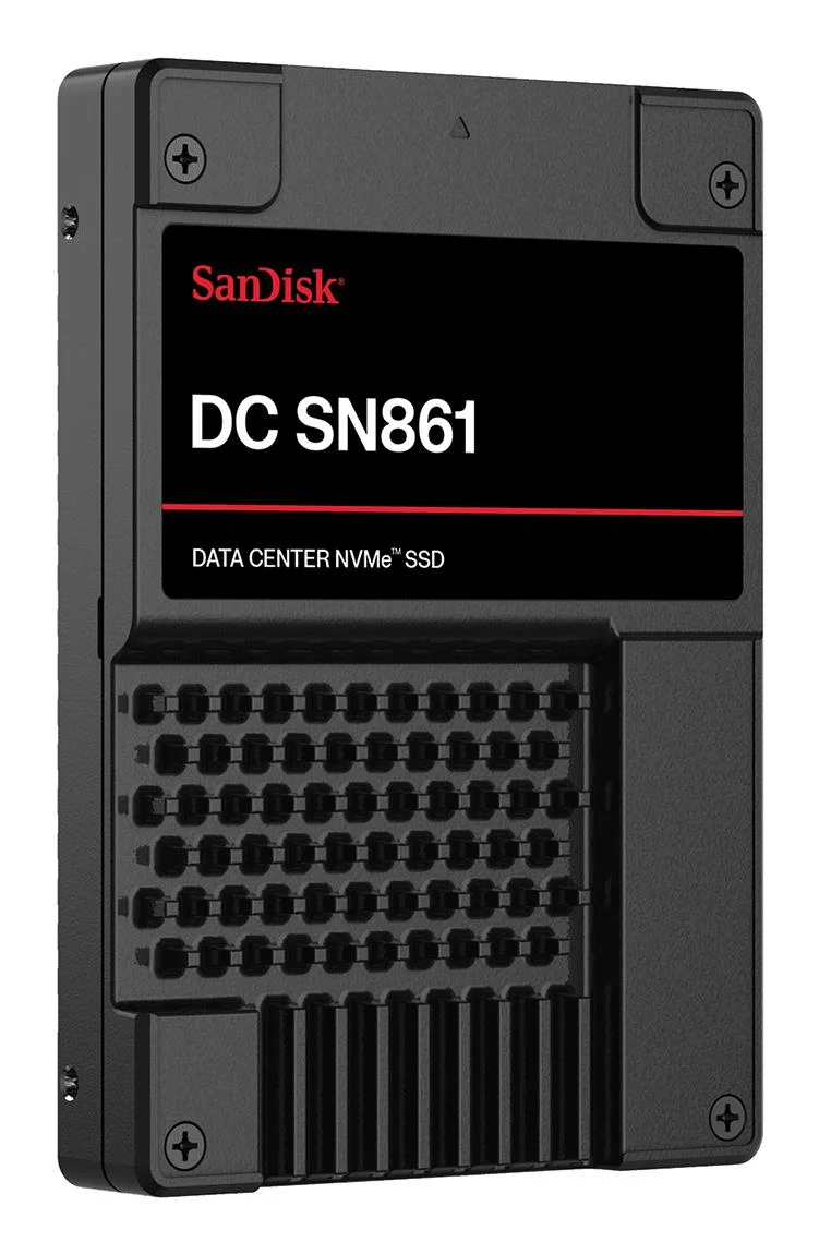SSD SANDISK DC SN861 1920 GB PCI Express 5.0 NVMe Yes Write speed 3600 MB/s Read speed 13700 MB/s U.2 MTBF 2500000 h WUS6BA119PSP9X30TS2525 - Image 3