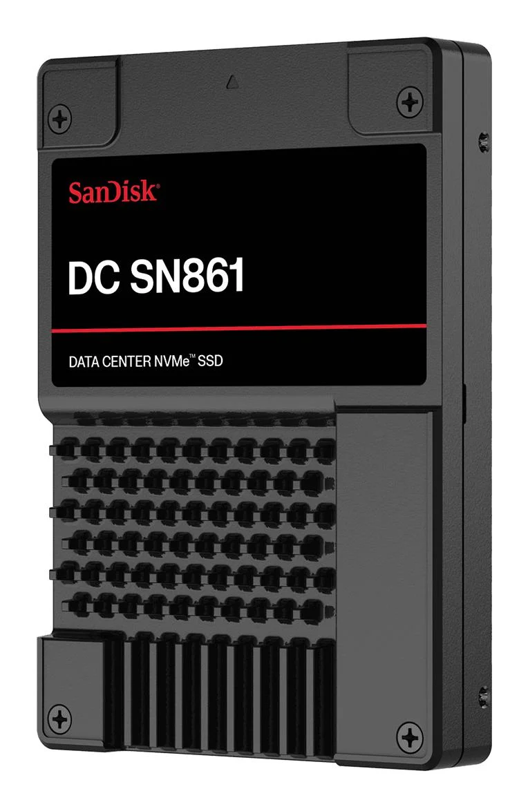 SSD SANDISK 3840 GB PCI Express 5.0 NVMe Yes Write speed 7200 MB/s Read speed 13700 MB/s U.2 MTBF 2500000 h WUS6BA138PSP9X30TS2526 - Image 1