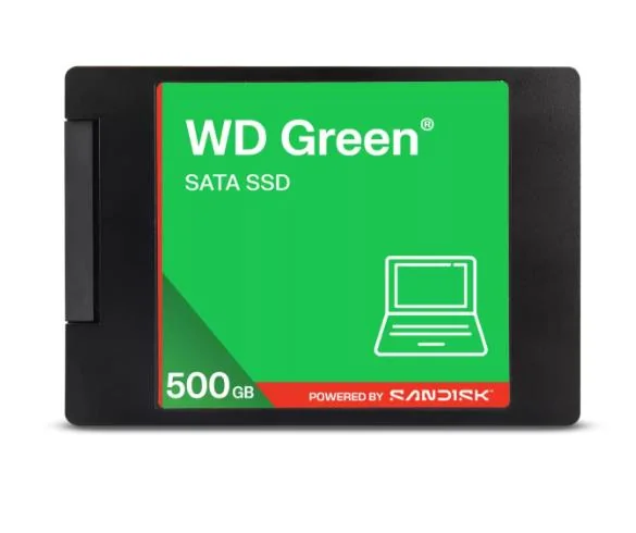 SSD|WESTERN DIGITAL|Green|500GB|3D NAND|Read speed 545 MBytes/sec|2,5"|MTBF 2000000 hours|WDS500G5G0A - Image 1