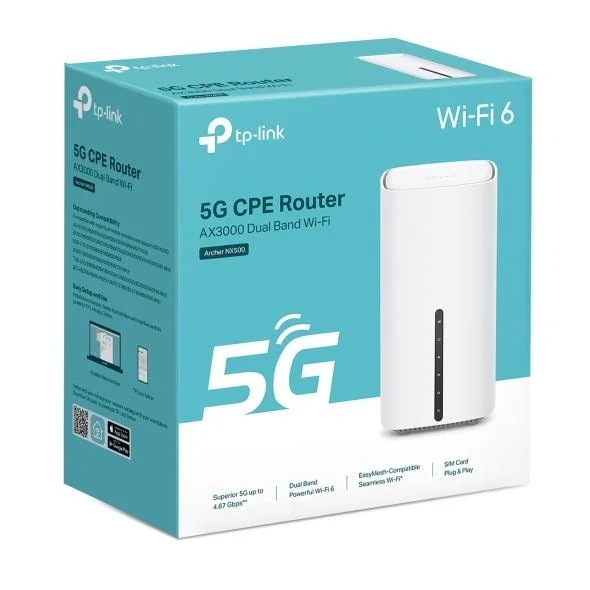 Wireless Router TP-LINK Wireless Router 3000 Mbps Mesh 4G 5G ARCHERNX500 - Image 4
