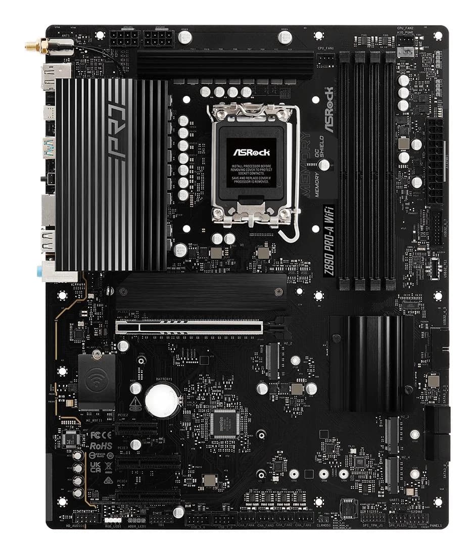 Mainboard|ASROCK|Intel Z890|LGA1851|ATX|Memory DDR5|Memory slots 4|Z890PRO-AWIFI - Image 2