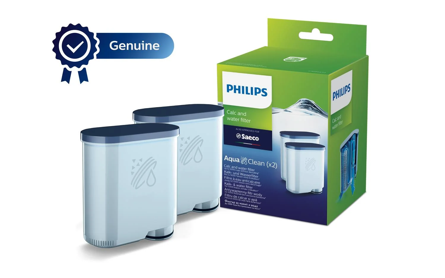 COFFEE MACHINE ACC FILTER/AQUACLEAN 2P CA6903/22 PHILIPS - Image 1