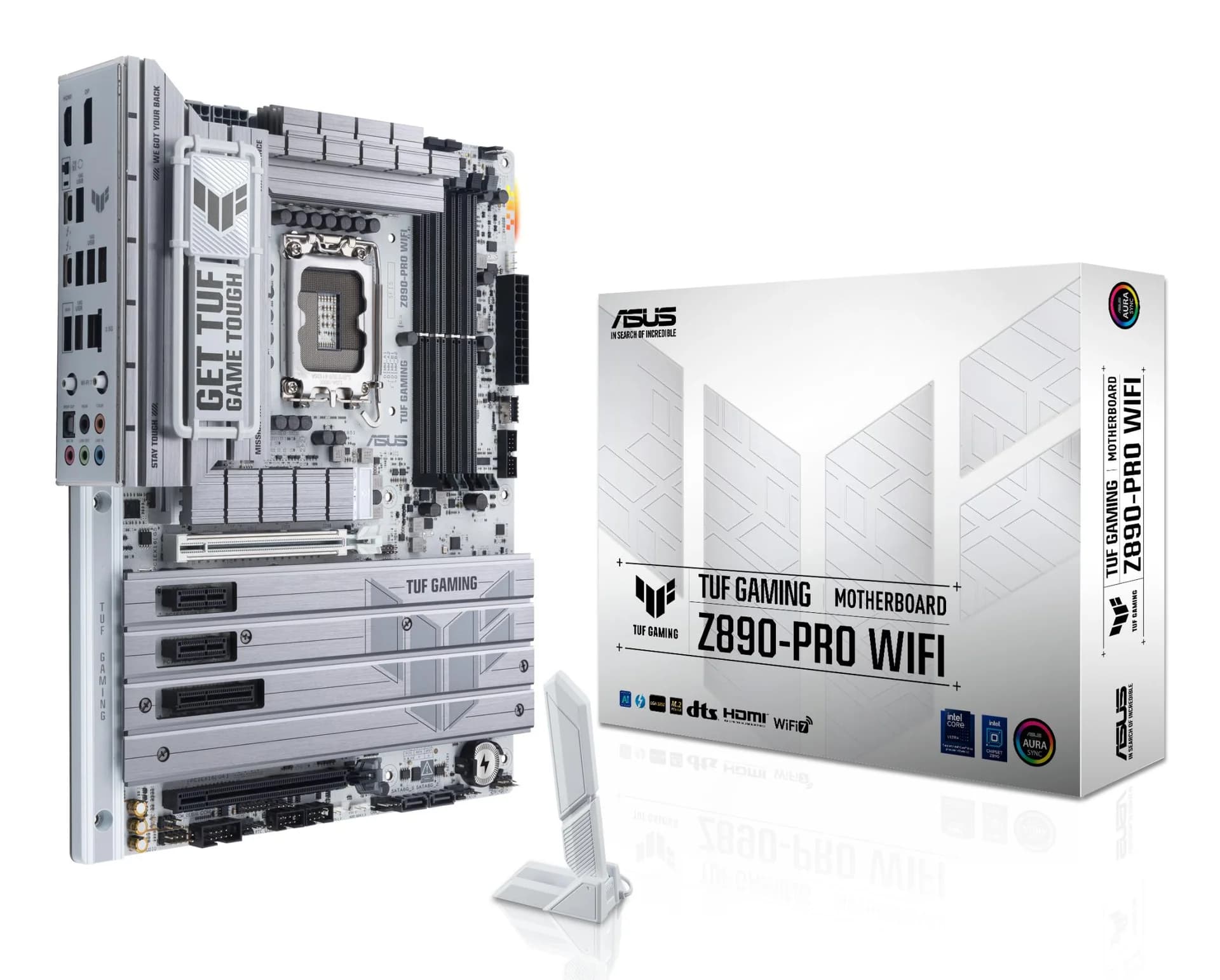 Mainboard|ASUS|Intel Z890|LGA1851|ATX|Memory DDR5|Memory slots 4|TUFGAMINGZ890-PROWIFI - Image 1