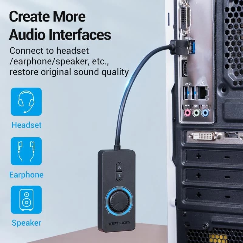 SOUND CARD ADAPTER USB/0.15M CDRBB VENTION - Image 6