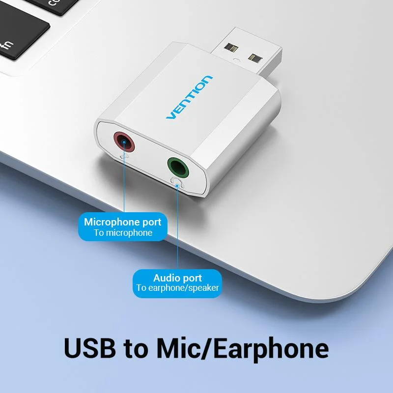 SOUND CARD USB 2-PORT/VAB-S13 VENTION - Image 4