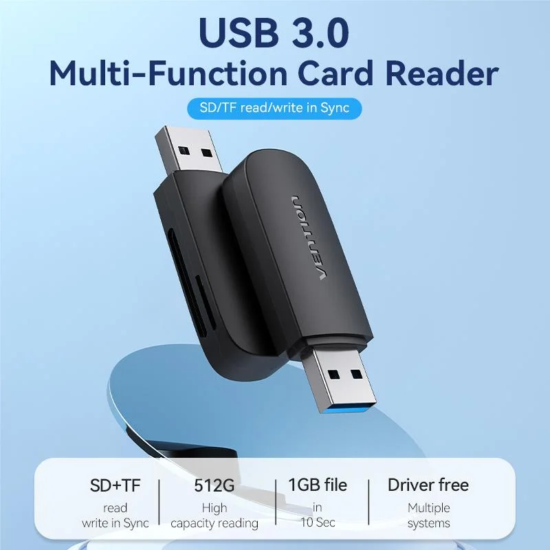 MEMORY READER USB3.0/SD/TF CLGB0 VENTION - Image 3