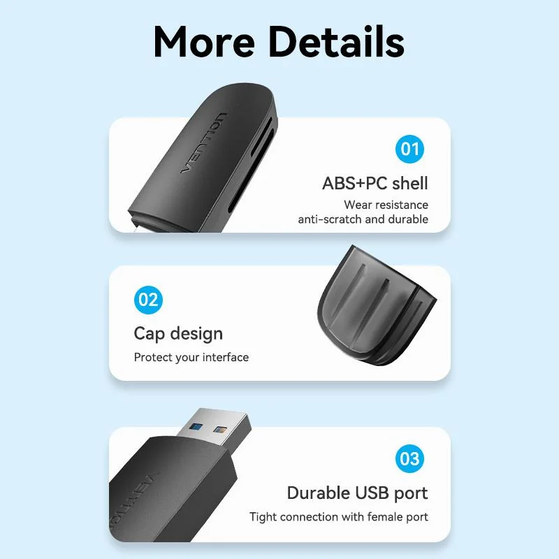 MEMORY READER USB3.0/SD/TF CLGB0 VENTION - Image 9