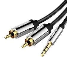 CABLE AUDIO 3.5MM TO 2XRCA/1.5M BCFBG VENTION - Image 1