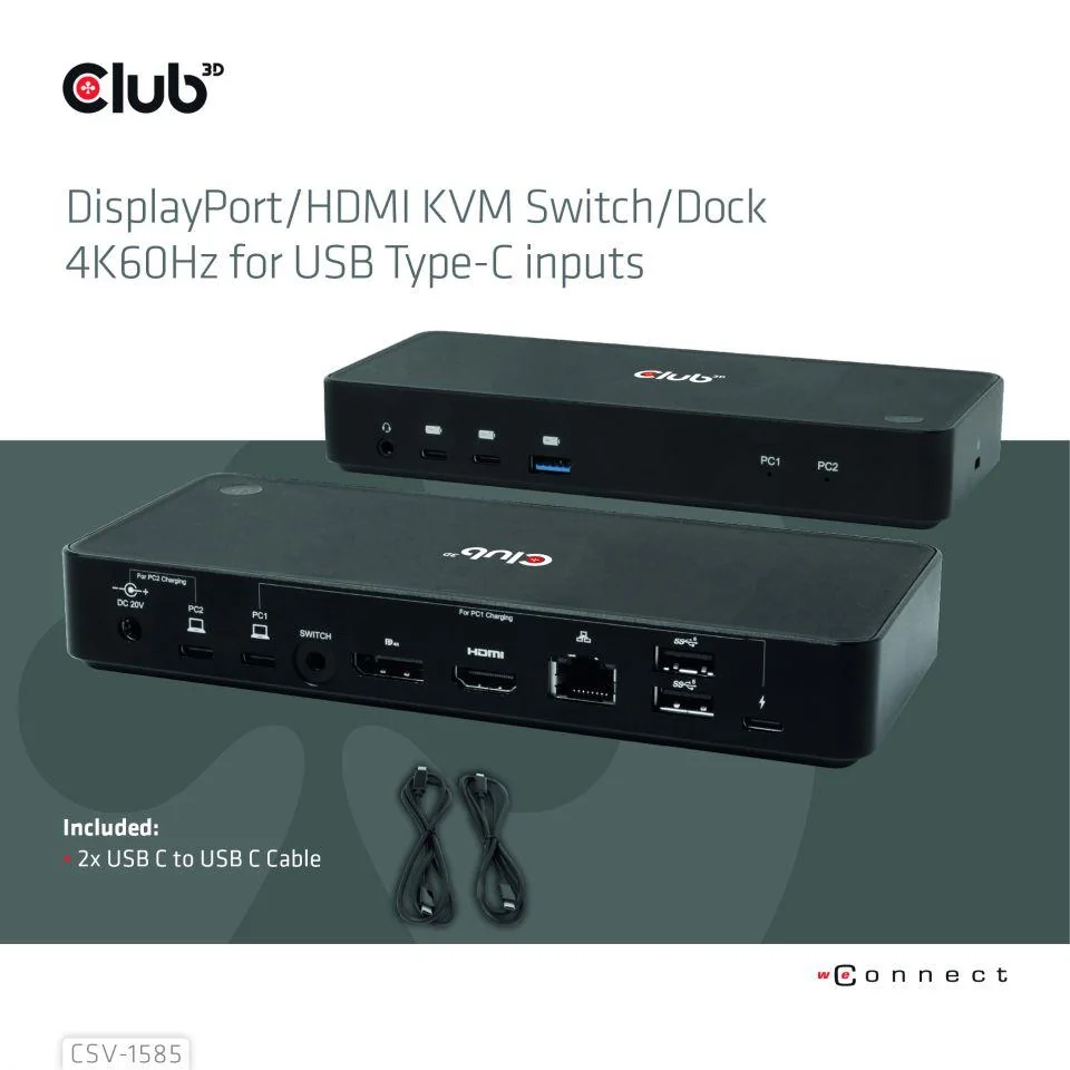NB ACC DOCKING STATION/USB-C 120W CSV-1585 CLUB3D - Image 2