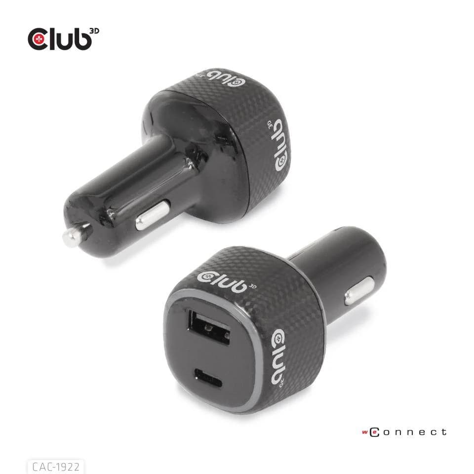 NB CHARGER CAR USB+USB-C/63W CAC-1922 CLUB3D - Image 4