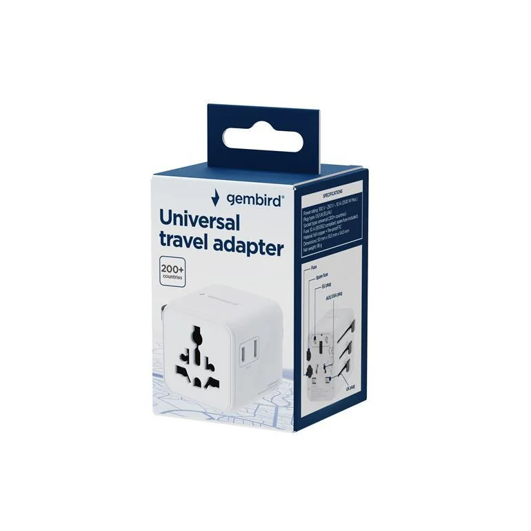POWER ADAPTER TRAVEL/WHITE TPA-INT-01-W GEMBIRD - Image 6