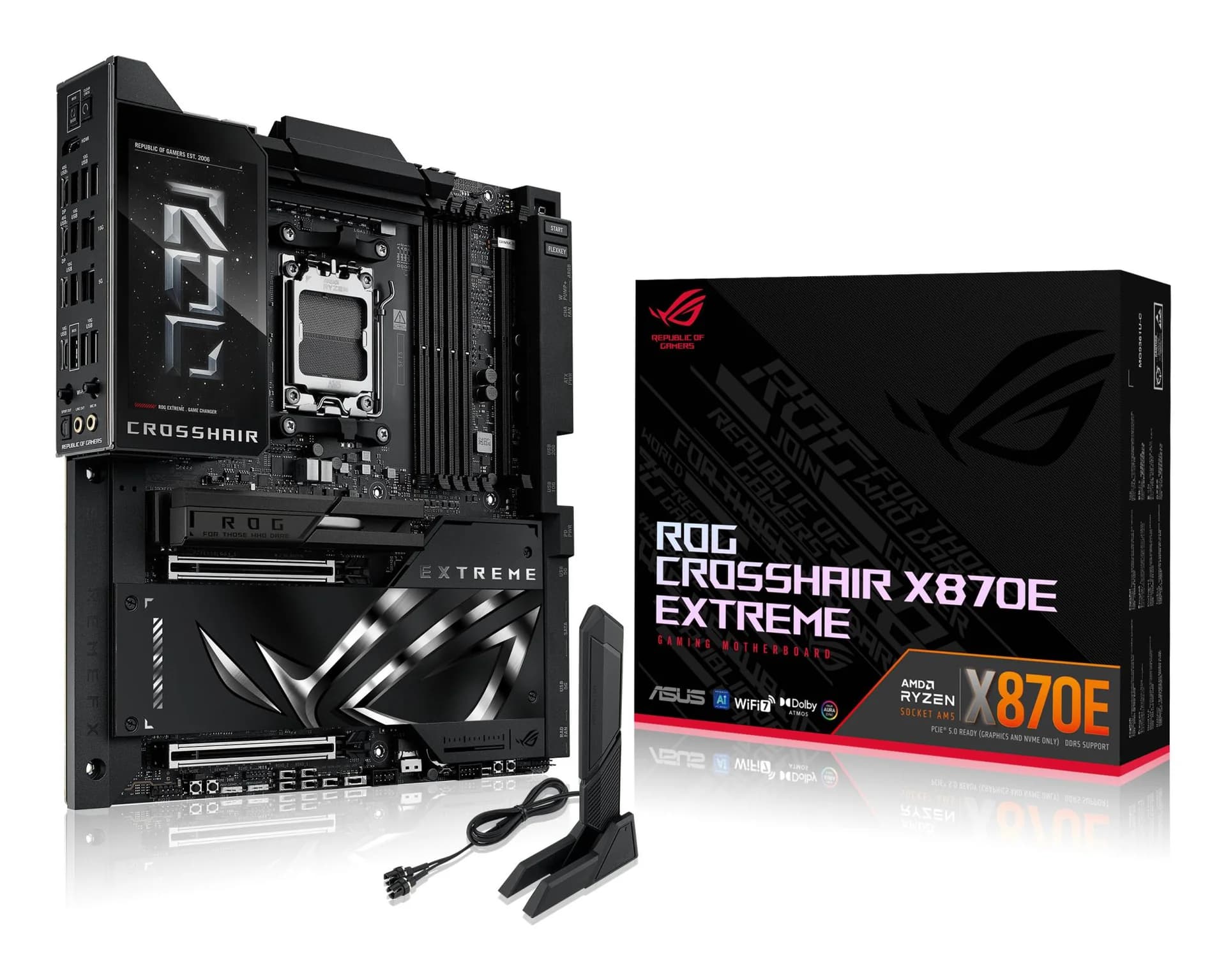 Mainboard|ASUS|AMD X870E|SAM5|EATX|Memory DDR5|Memory slots 4|CROSSHAIRX870EEXTREME - Image 1