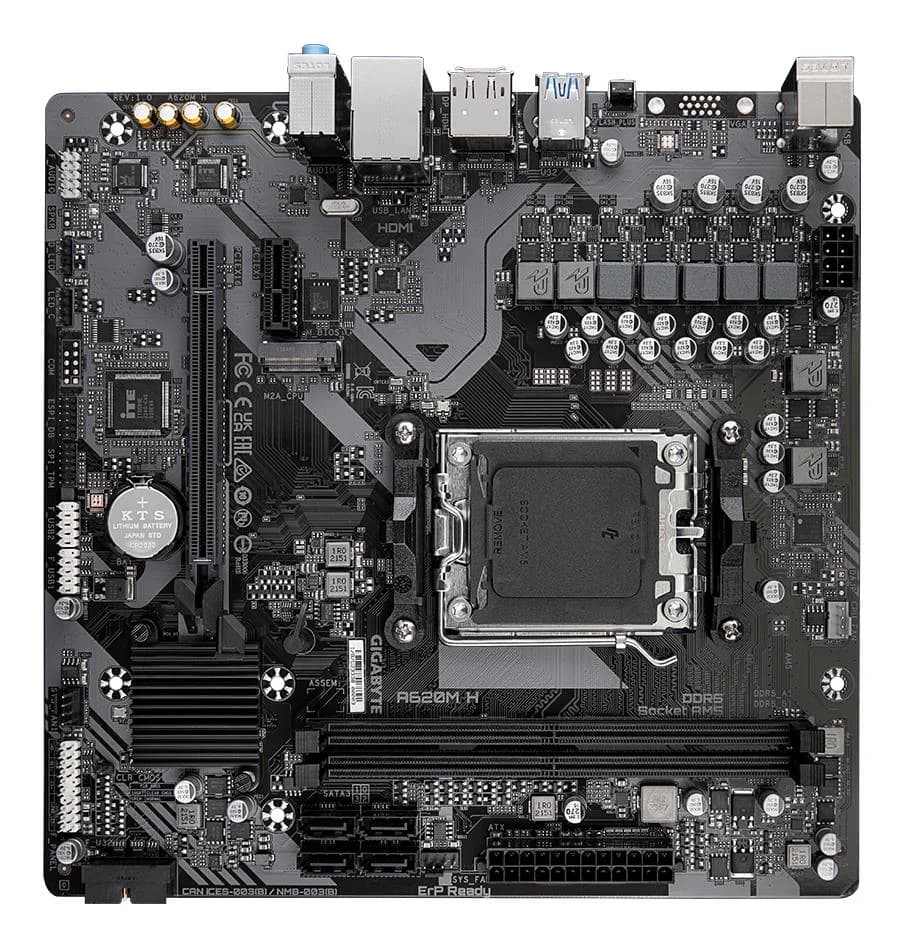 Mainboard GIGABYTE AMD A620A SAM5 Micro-ATX Memory DDR5 Memory slots 2 A620MH2.2 - Image 4