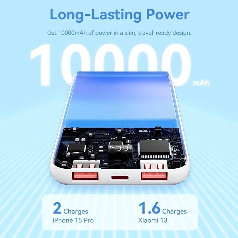 POWER BANK USB 10000MAH 22.5W/BLACK FHKB0 VENTION - Image 5