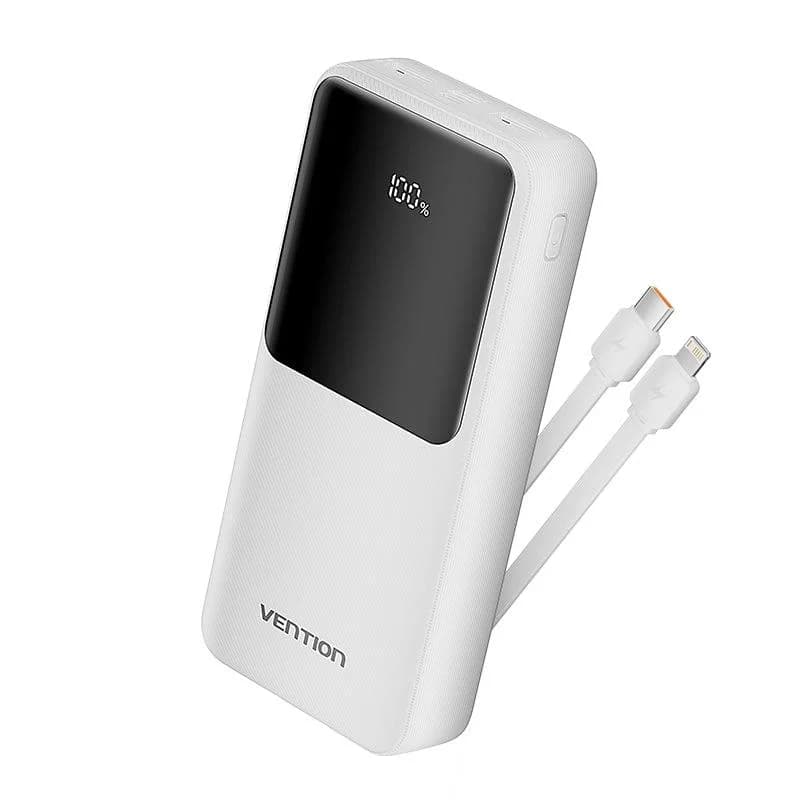 POWER BANK USB 20000MAH 22.5W/WHITE FHPW0 VENTION - Image 1