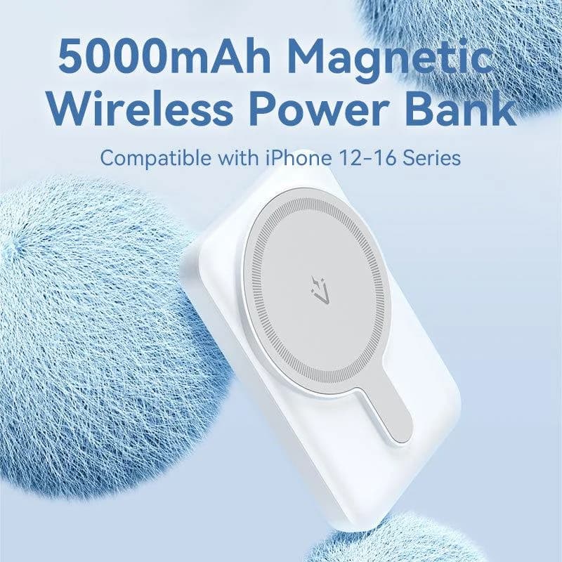 POWER BANK WRL 5000MAH 20W/MAGNETIC BLACK FHSB0 VENTION - Image 2