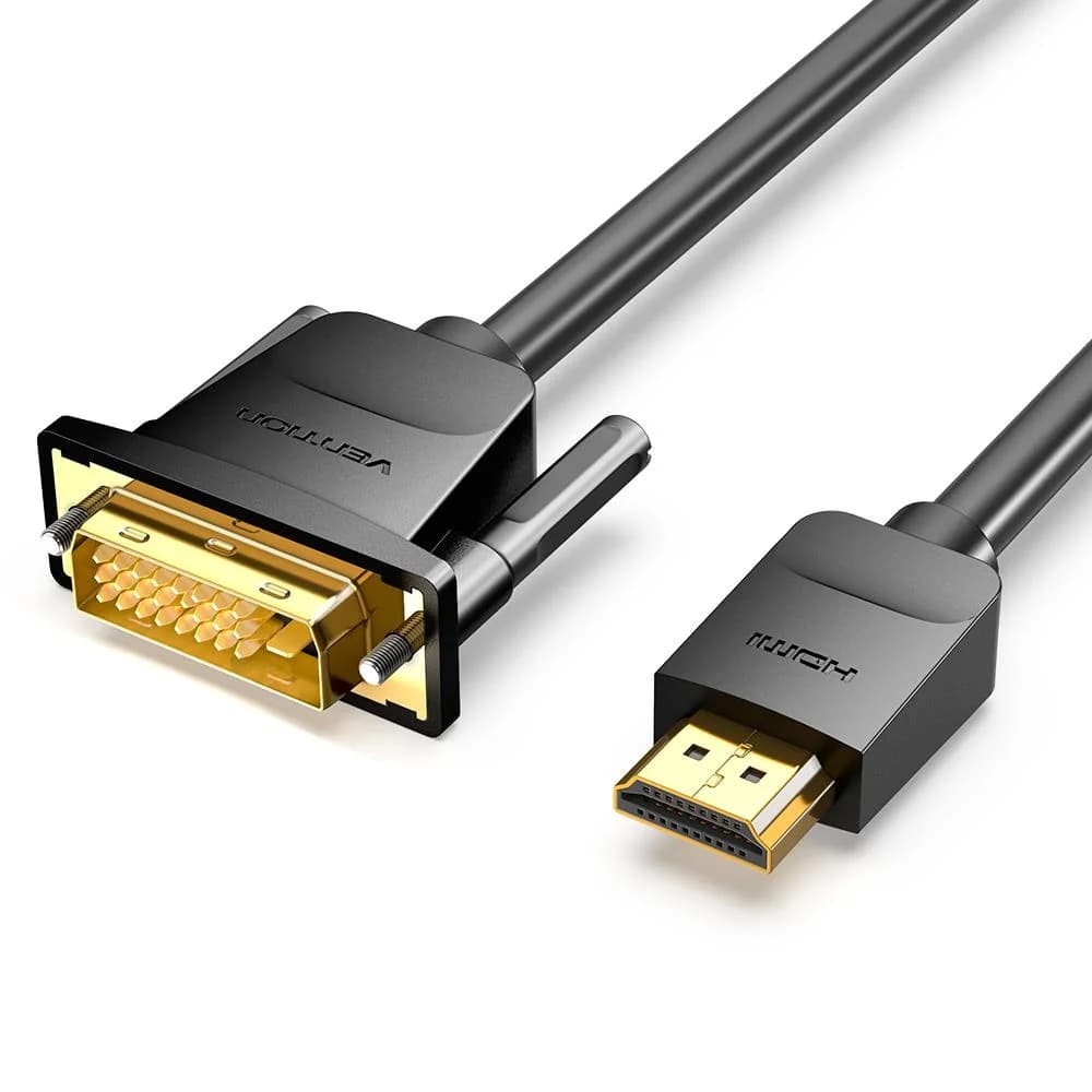 CABLE HDMI TO DVI 2M/BLACK ABFBH VENTION - Image 1