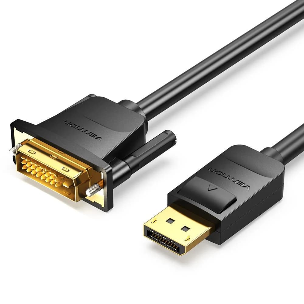 CABLE DP TO DVI 1M/BLACK HAFBF VENTION - Image 1