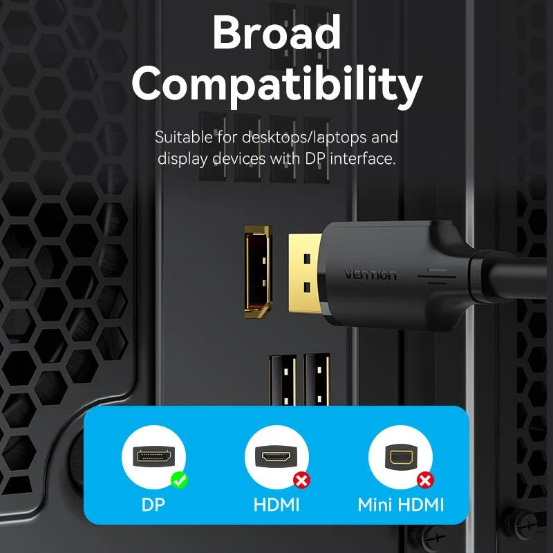 CABLE DP TO DP 1M/BLACK HAKBF VENTION - Image 11