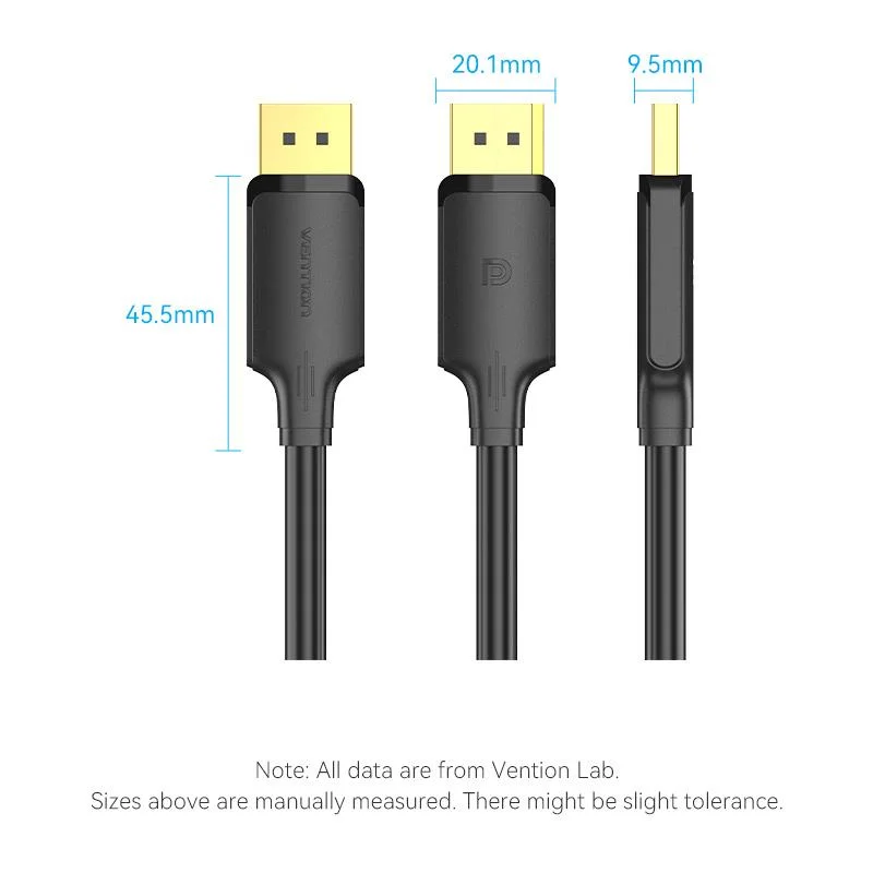 CABLE DP TO DP 1M/BLACK HAKBF VENTION - Image 13