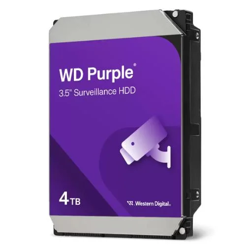 HDD WESTERN DIGITAL Purple 4TB 128 MB 5400 rpm 3,5" WD44PURZ - Image 1