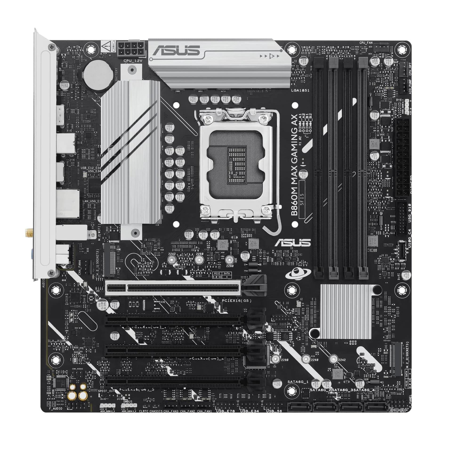 Mainboard|ASUS|Intel B860 Express|LGA1851|Micro-ATX|Memory DDR5|Memory slots 4|B860MMAXGAMINGAX - Image 4