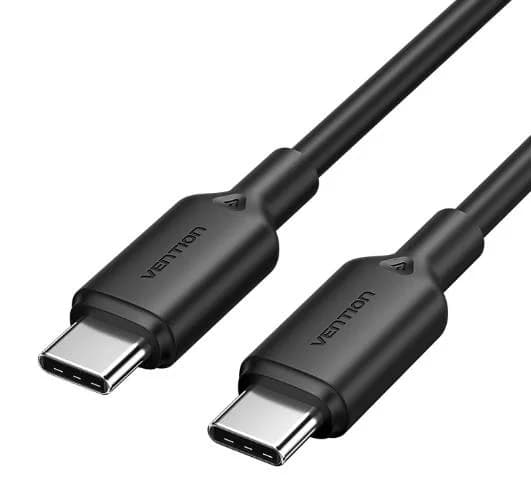 CABLE USB-C TO USB-C/1M BLACK TRCBF VENTION - Image 1
