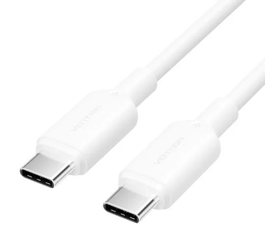 CABLE USB-C TO USB-C/1M WHITE TRCWF VENTION - Image 1