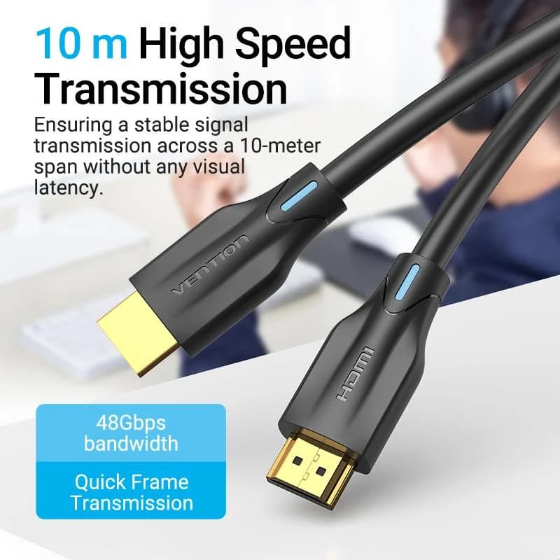 CABLE HDMI 8K/3M BLACK AANBI VENTION - Image 9