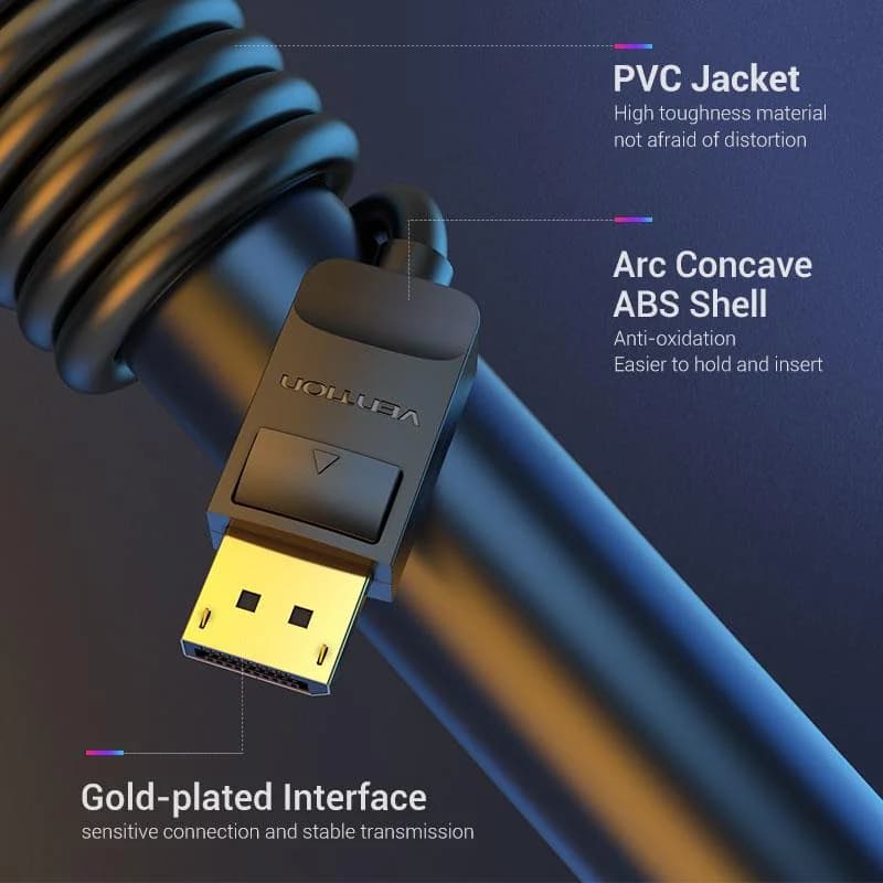 CABLE DP 1.5M/BLACK HACBG VENTION - Image 8