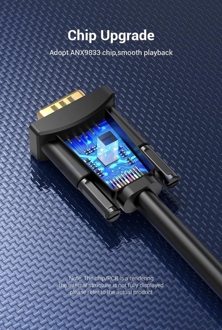 CABLE DP TO VGA 2M/BLACK HBLBH VENTION - Image 13