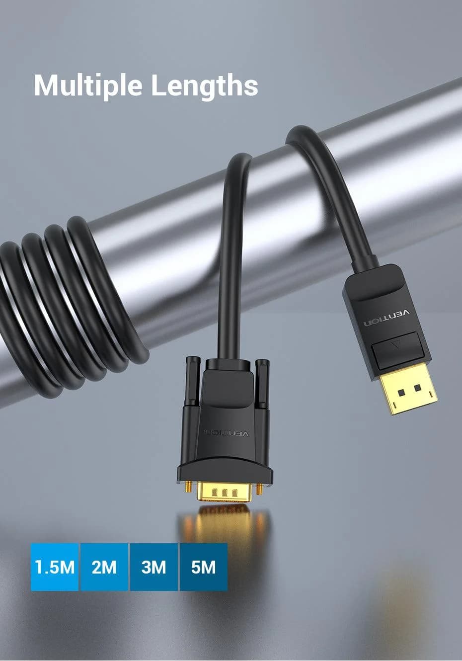 CABLE DP TO VGA 2M/BLACK HBLBH VENTION - Image 16